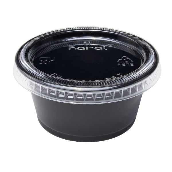 [2,500 ct] PET Plastic Portion Cup Lids (60 mm)