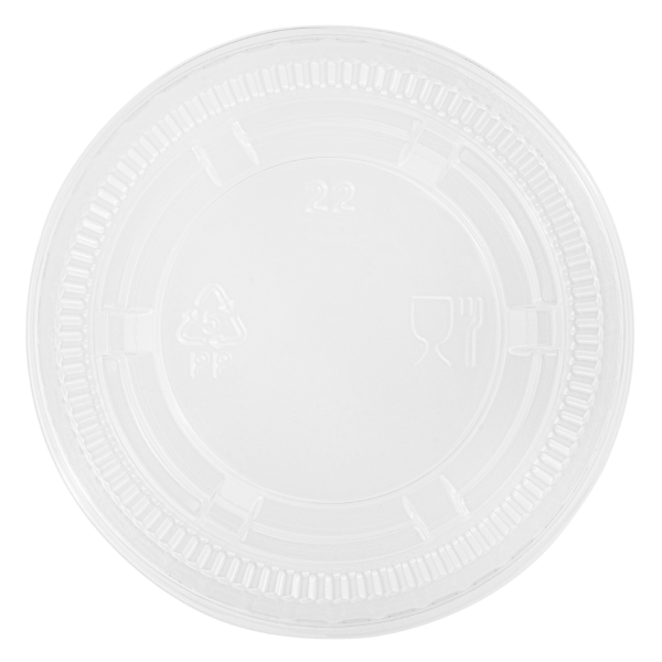 [2,500 ct] PP Plastic Portion Cup Lids (60 mm)