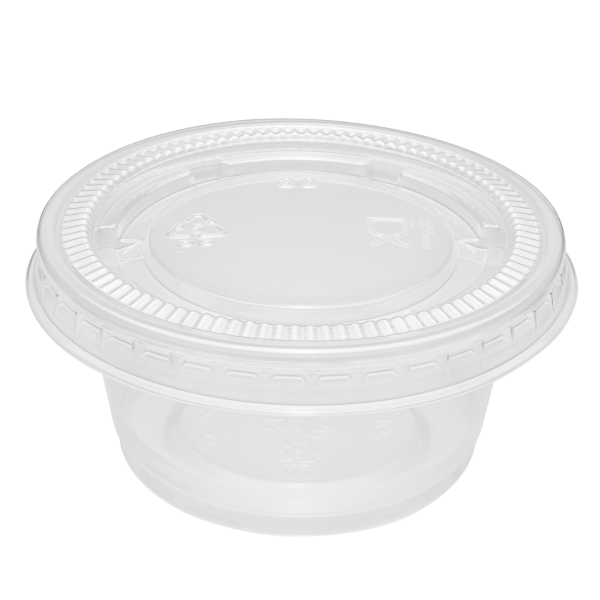 [2,500 ct] PP Plastic Portion Cup Lids (60 mm)