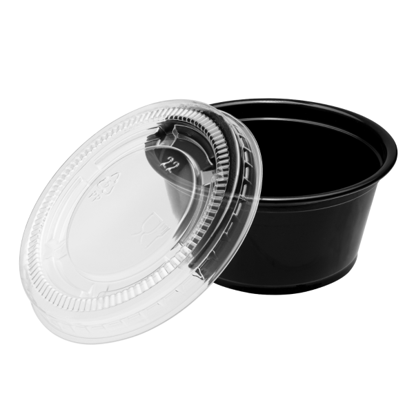 [2,500 ct] PP Plastic Portion Cup Lids (60 mm)