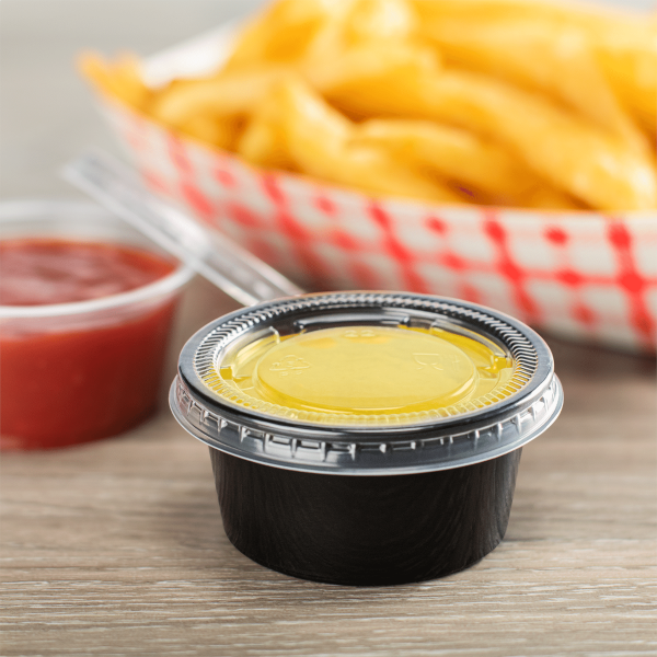 [2,500 ct] PP Plastic Portion Cup Lids (60 mm)