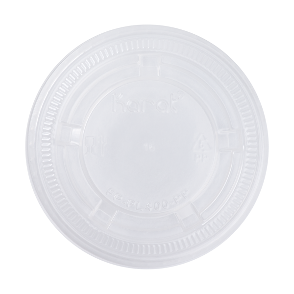 [2,500 ct] 3.25-5.5 oz PP Plastic Portion Cup Lids (73 mm)