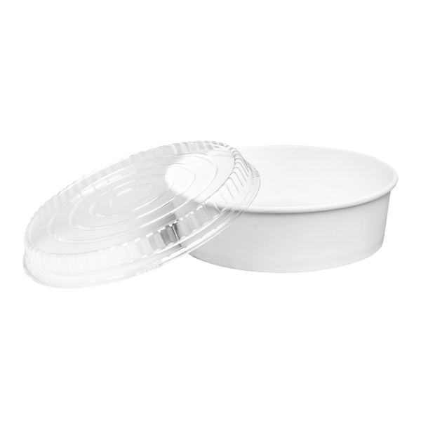 [270 ct] 48 oz Paper Short Bucket Lids (203 mm)