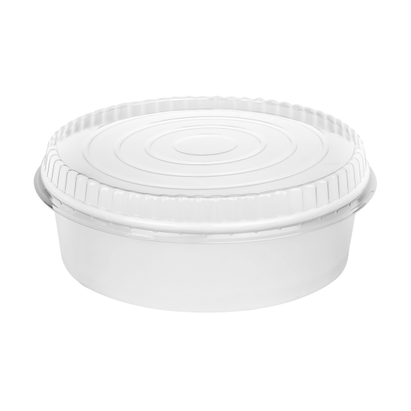 [270 ct] 48 oz Paper Short Bucket Lids (203 mm)