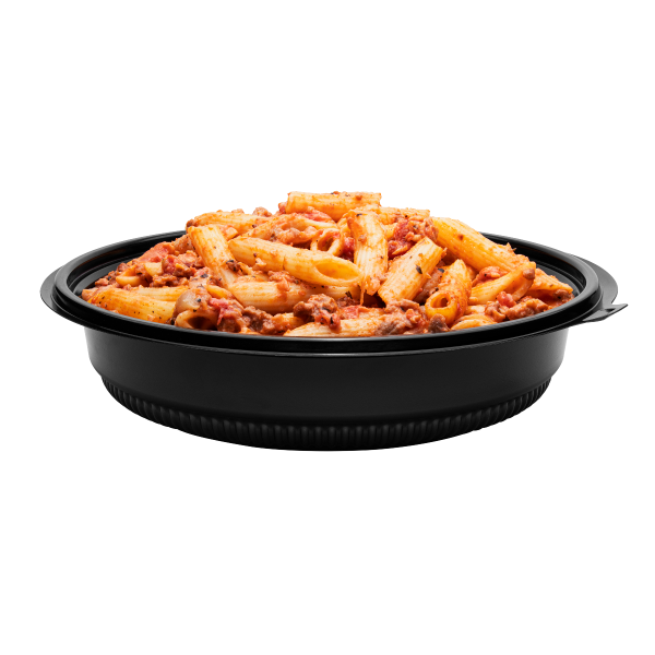 [150 ct] 32 oz PP Round Microwaveable Container, Black