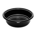 [150 ct] 48 oz PP Round Microwaveable Container, Black