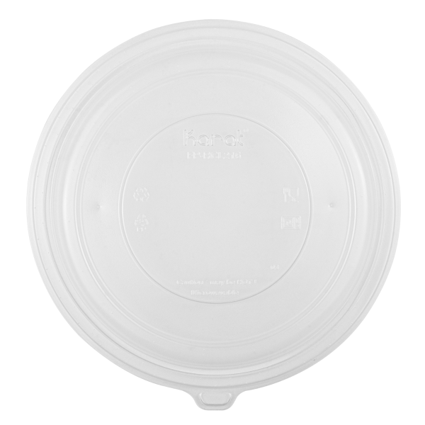 [150 ct] PP Lid for 32 & 48 oz PP Round Microwaveable Container, Translucent