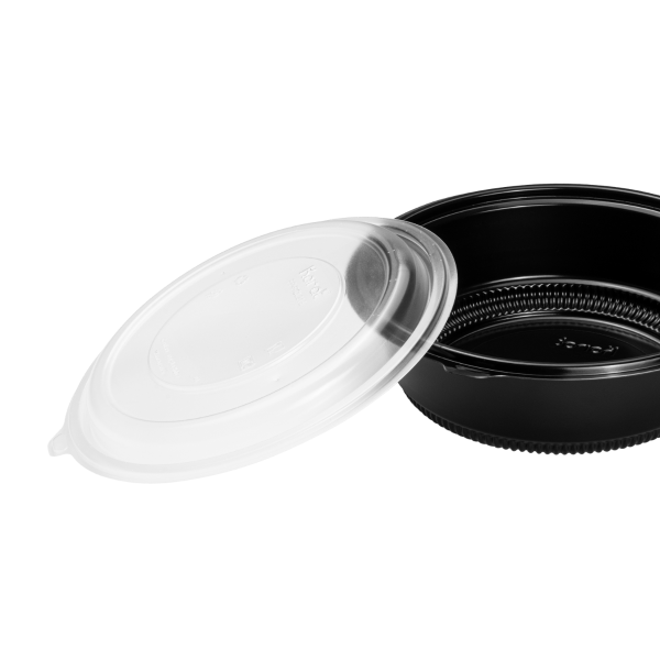 [150 ct] PP Lid for 32 & 48 oz PP Round Microwaveable Container, Translucent
