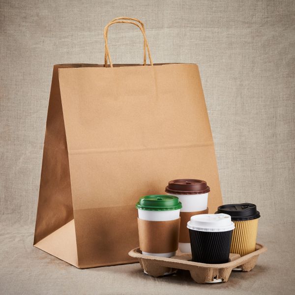 [200 ct] Huntington Paper Shopping Bag with Twisted Handles