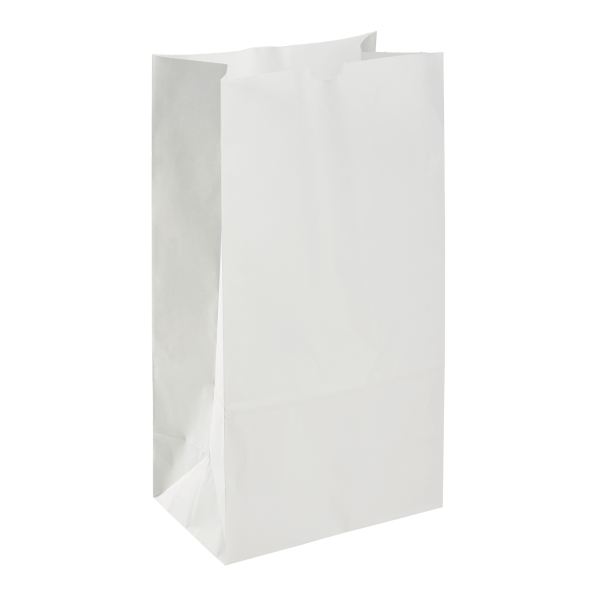 [1,000 ct] 12 lb Paper Bag, White