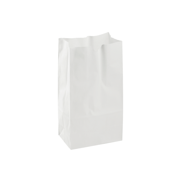 [2,000 ct] 4 lb Paper Bag, White