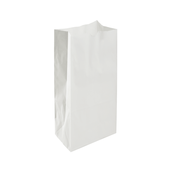 [2,000 ct] 6 lb Paper Bag, White