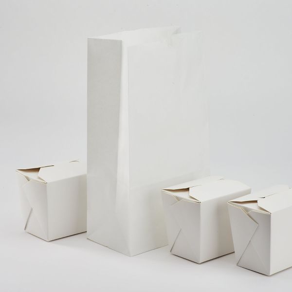 [2,000 ct] 6 lb Paper Bag, White