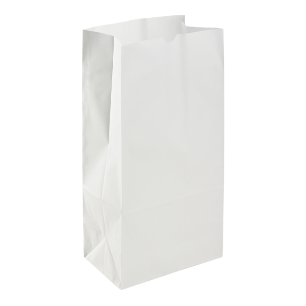 [1,000 ct] 8 lb Paper Bag, White