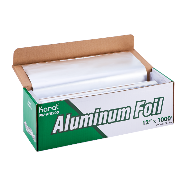12" x 1000' Standard Aluminum Foil Roll - 1 roll