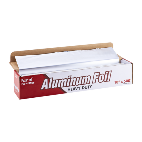 18" x 500' Heavy Duty Aluminum Foil Roll - 1 Roll