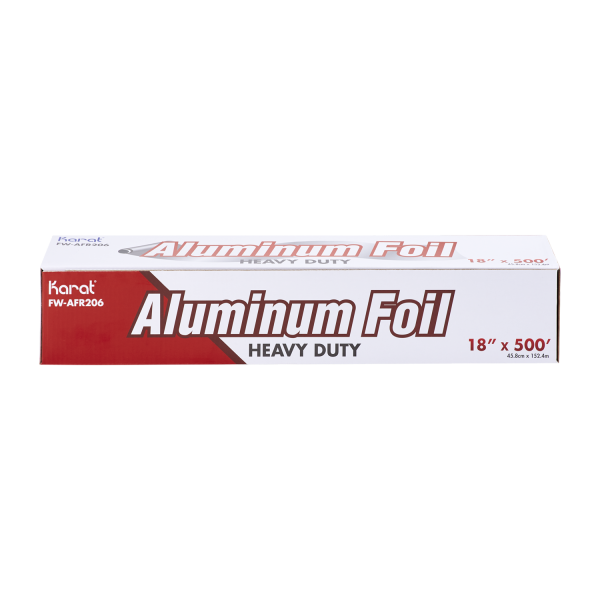 18" x 500' Heavy Duty Aluminum Foil Roll - 1 Roll