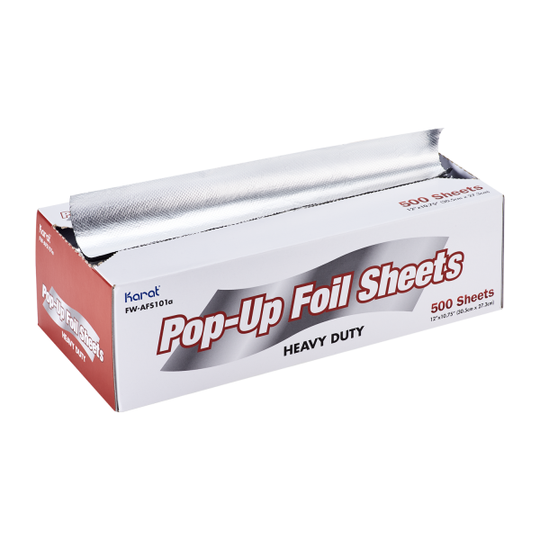 [3,000 sheets] 10.75" x 12" Heavy-Duty Pop-up Aluminum Foil Sheets