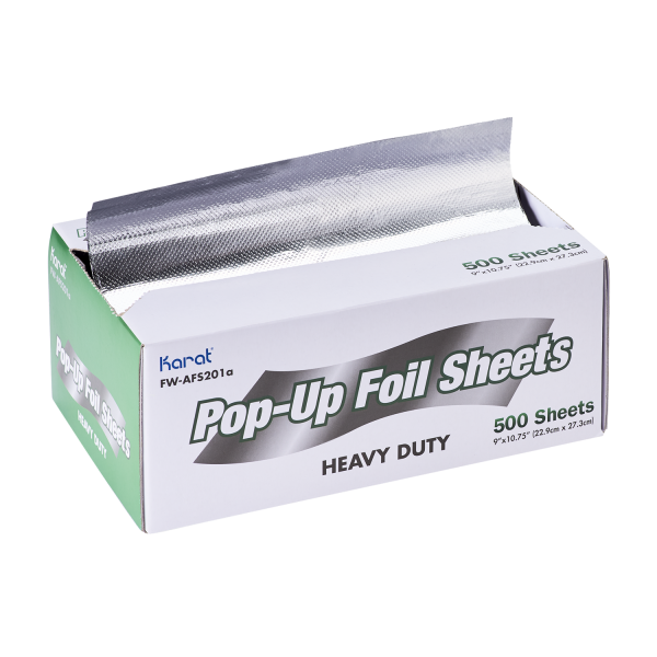 [3,000 sheets] 9" x 10.75" Heavy-Duty Pop-up Aluminum Foil Sheets