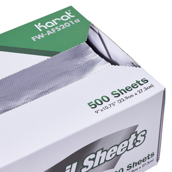 [3,000 sheets] 9" x 10.75" Heavy-Duty Pop-up Aluminum Foil Sheets