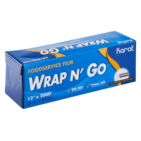 12" x 2000' WRAP N'GO Foodservice Film with Serrated Cutter