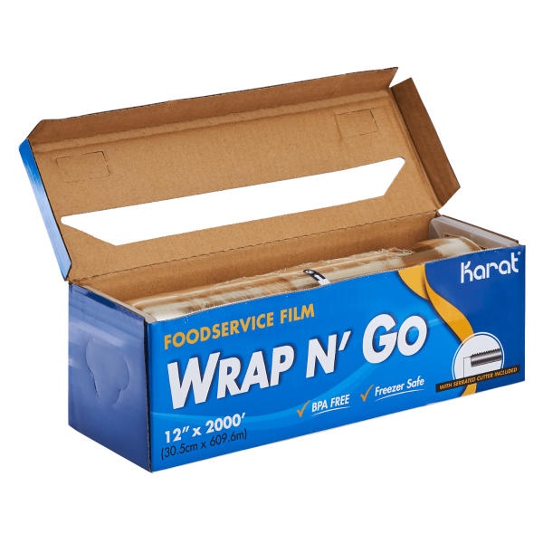 12" x 2000' WRAP N'GO Foodservice Film with Serrated Cutter