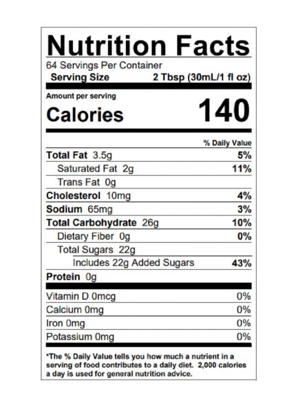 Torani Caramel Puremade Sauce - Bottle (64oz)