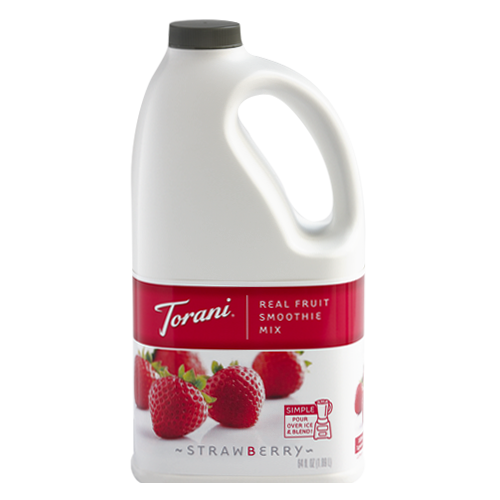 Torani Strawberry Real Fruit Smoothie Mix - Bottle (64oz)