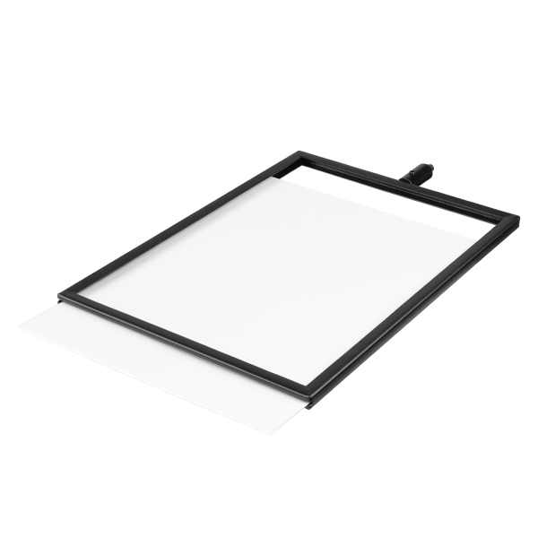 [Black] 8.5" x 12.5" Guidance Stanchion Sign Holder