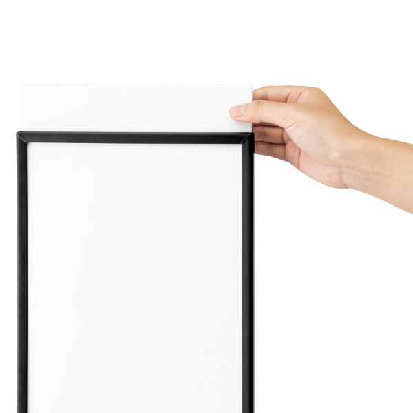 [Black] 8.5" x 12.5" Guidance Stanchion Sign Holder
