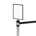 [Black] 8.5" x 12.5" Guidance Stanchion Sign Holder
