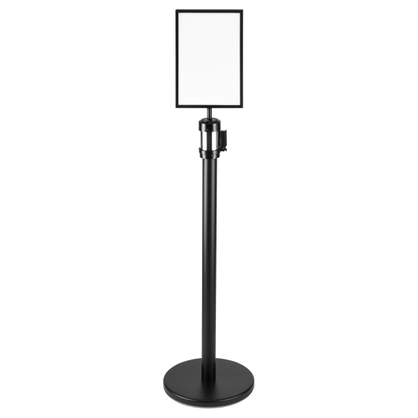 [Black] 8.5" x 12.5" Guidance Stanchion Sign Holder