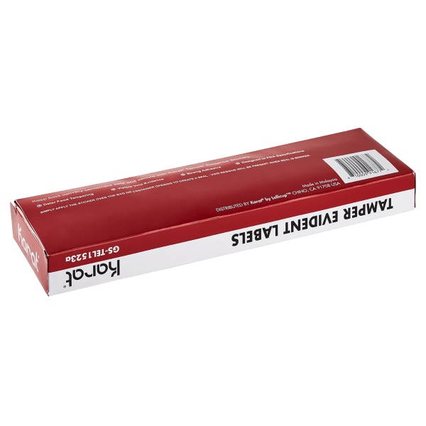 [2,500 ct] Tamper Evident Labels (1 1/2” x 2 1/3”)