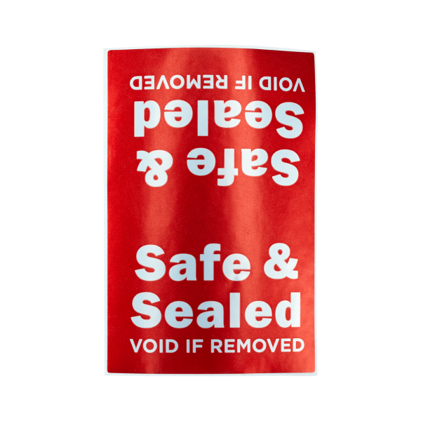 [2,500 ct] Tamper Evident Labels (1 1/2” x 2 1/3”)