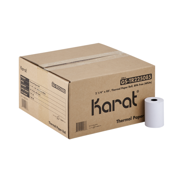 [50 ct] 2 1/4" x 85' Thermal Paper Rolls, White