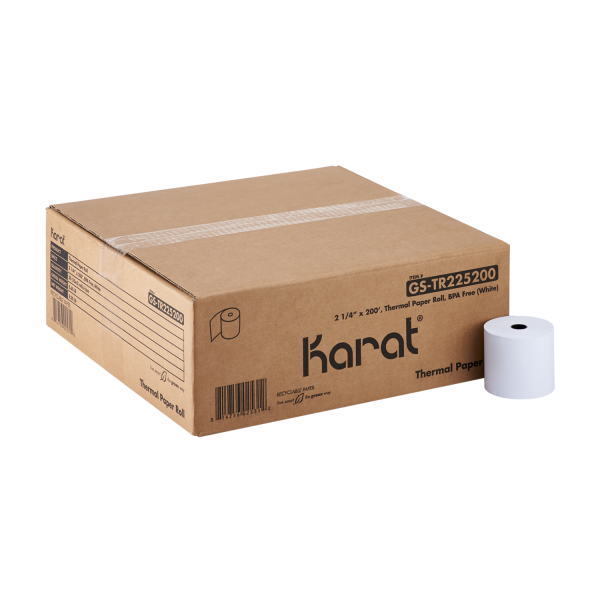 [50 ct] 2 1/4" x 200' Thermal Paper Rolls, White