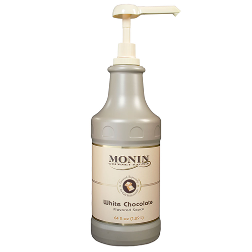 Monin White Chocolate Sauce - Bottle (64oz)
