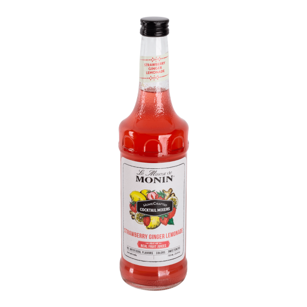 Monin HomeCrafted Strawberry Ginger Lemonade Cocktail Mixer - Bottle (750mL)