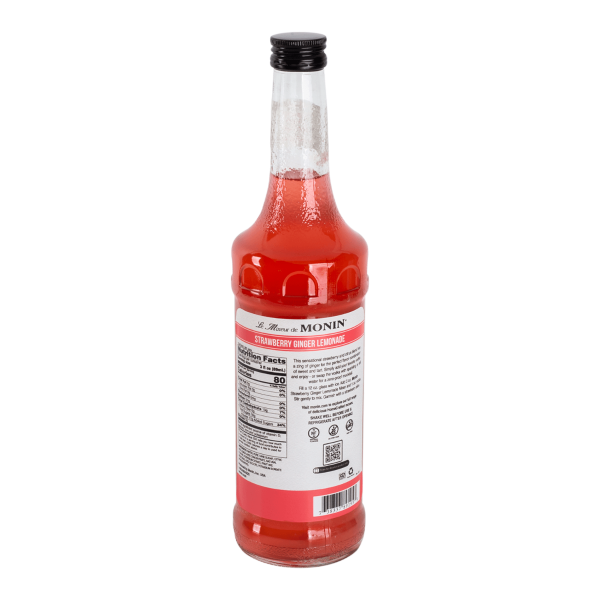 Monin HomeCrafted Strawberry Ginger Lemonade Cocktail Mixer - Bottle (750mL)