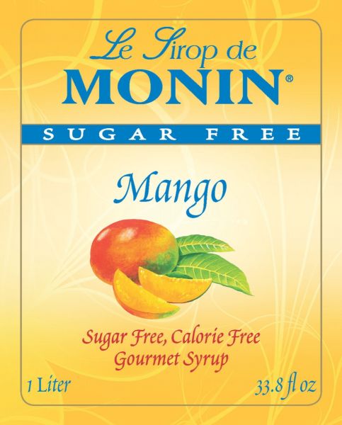 Monin Sugar Free Mango Syrup - Bottle (1L)