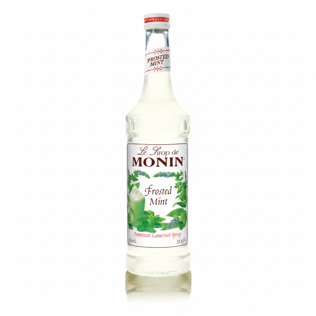 Monin Frosted Mint Syrup - Bottle (750mL)