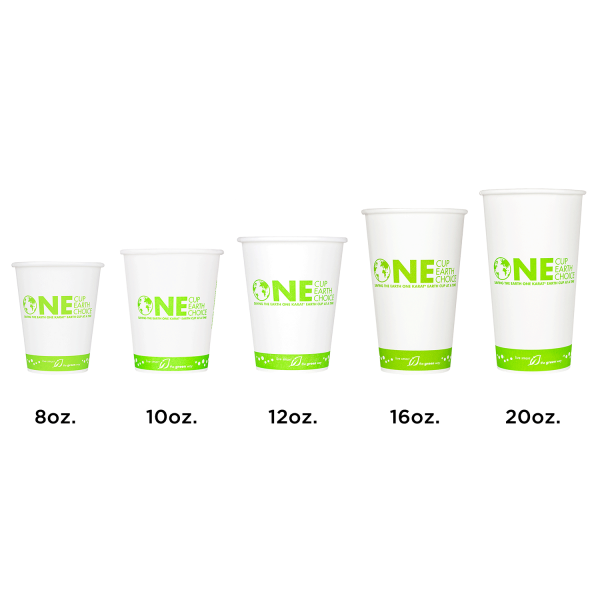 Karat Earth 16oz Eco-Friendly Paper Hot Cups (90mm), Generic Print - 1,000 pcs