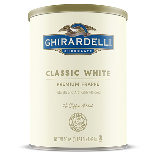 Ghirardelli Classic White Frappe - Can (3.12 lbs)