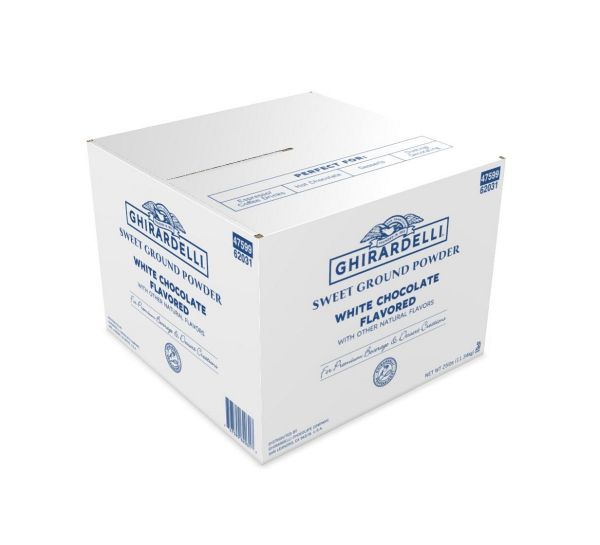 Ghirardelli Sweet Ground White Chocolate Flavored Powder - Box (10 lbs)