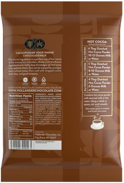 Hollander Premium Dutched Hot Cocoa - Bag (2.5 lbs)
