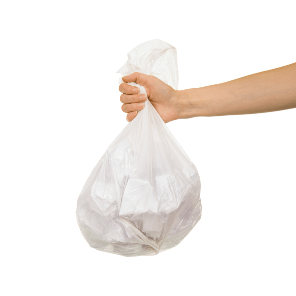 [1,000 Bags] High Density 4-7 Gallon Trash Bags (24" x 24"), 6 Micron