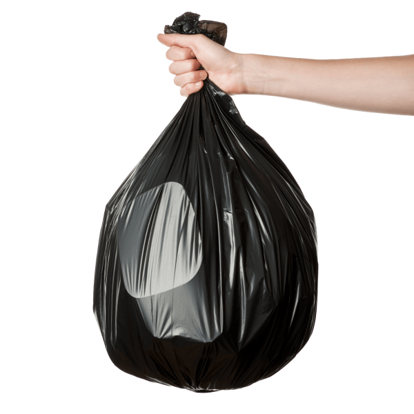 [100 Bags] Low Density 40-45 Gallon Trash Bags (40" x 46"), 1.2 Mil