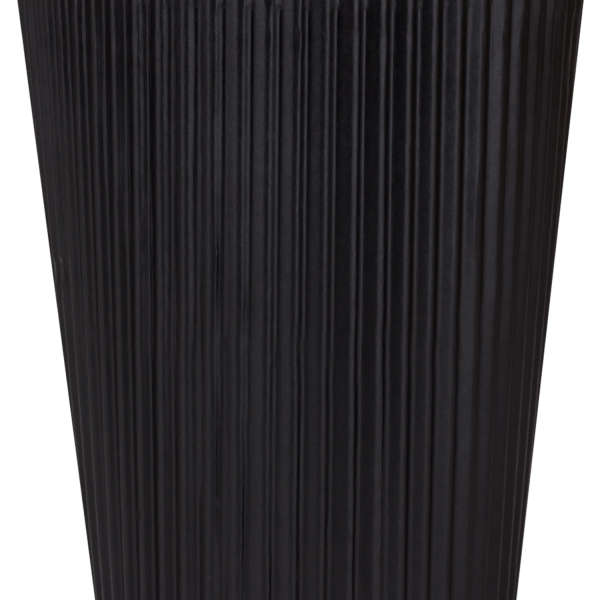 [500 ct] 12 oz Paper Coffee Cups | Ripple | 90 mm | Black