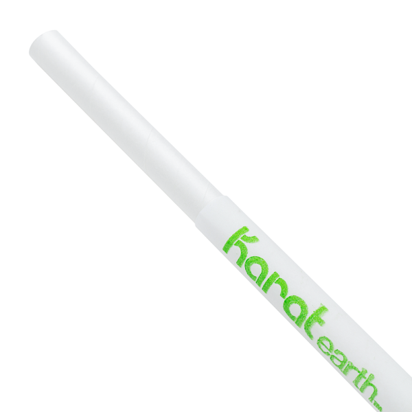 Karat Earth 10.25" Giant Paper Straw (7mm) Paper Wrapped, White - 1,200 pcs