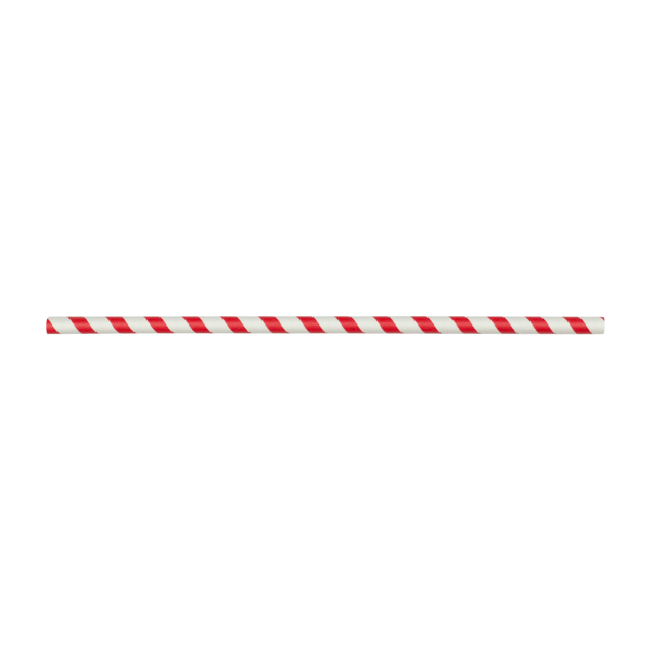 Karat Earth 10.25" Giant Paper Spiral Straw (7mm) Paper Wrapped, Red & White -1,200 pcs